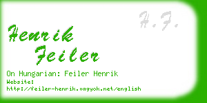henrik feiler business card